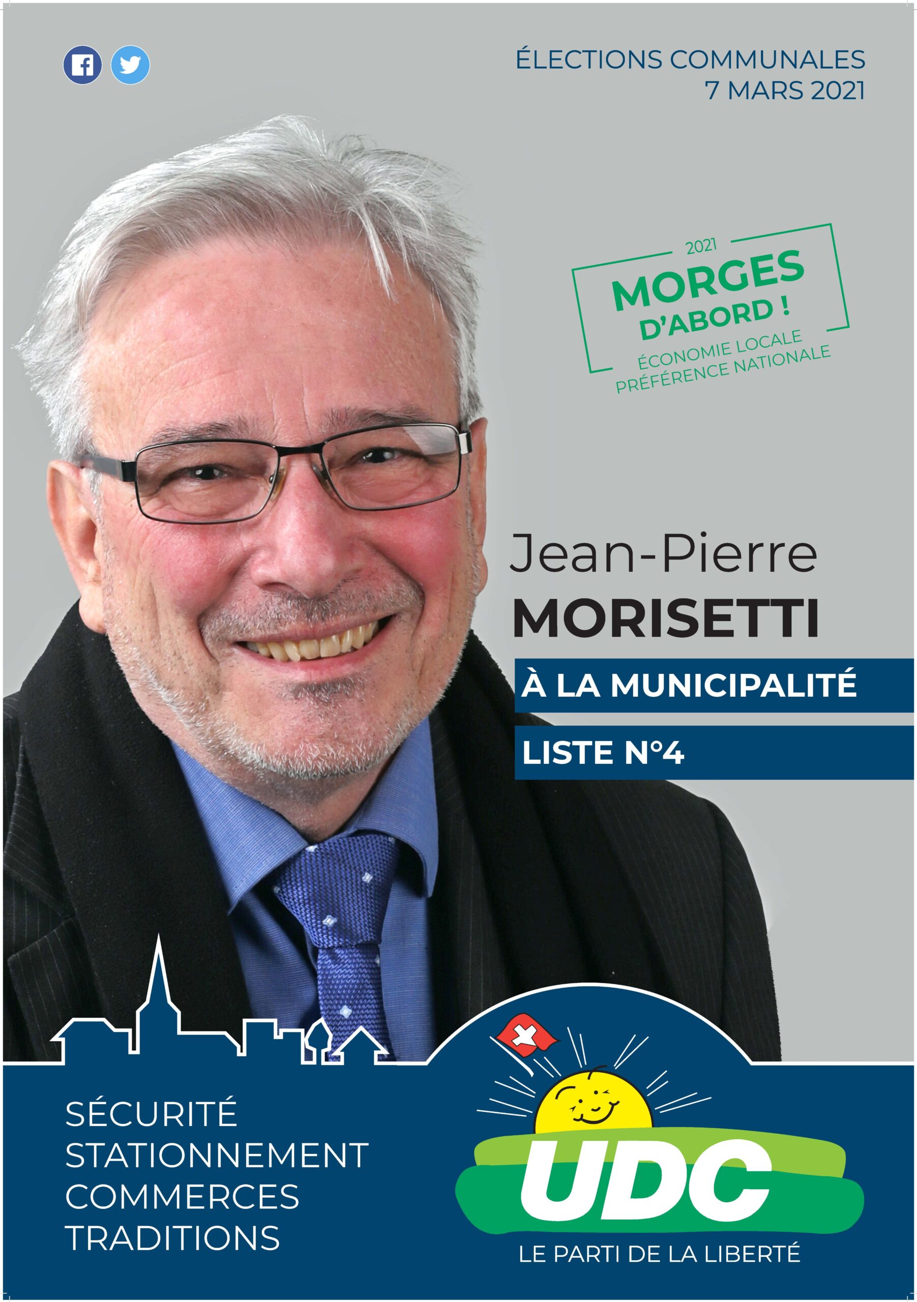 Elections Communales 2021 – UDC – Ville De Morges